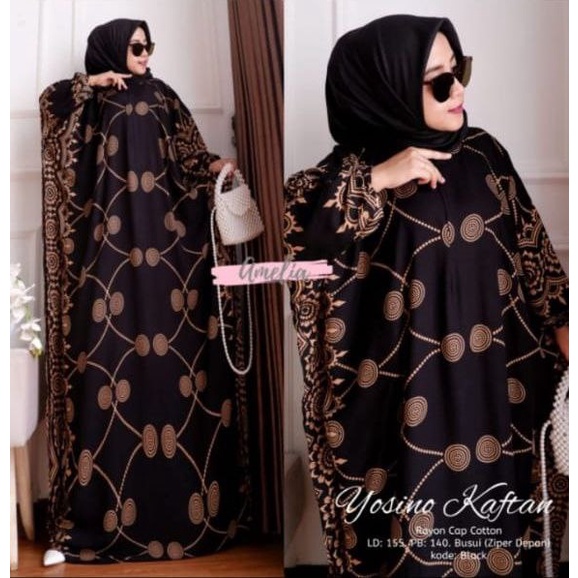 DASTER KAFTAN JUMBO LD 160 CM DASTER ARAB KELELAWAR LENGAN PANJANG PB 138 TIEDYE CAP BUSUI-1 kaftan Cabutan
