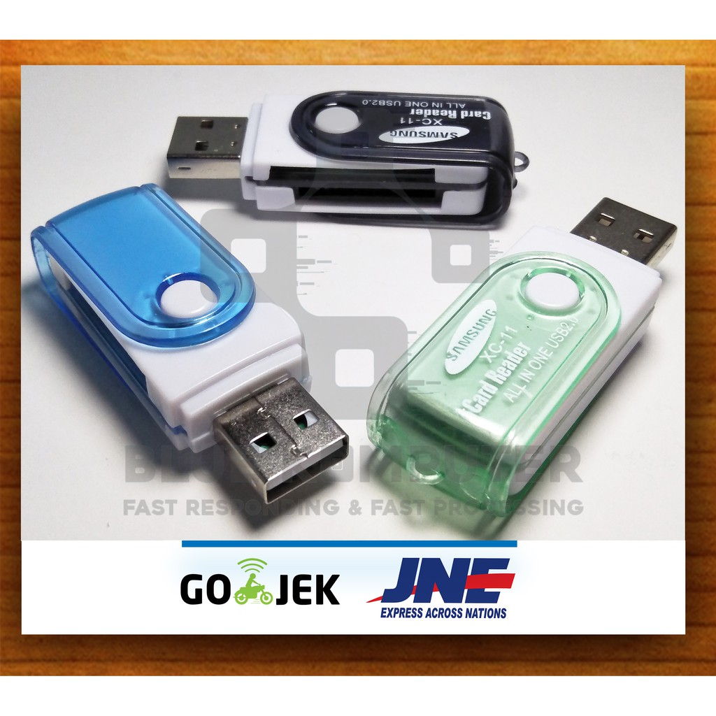 Bluekomputer - Card Reader All In One - 4 Slot - USB - Card reader Murah Bagus - Termurah COD