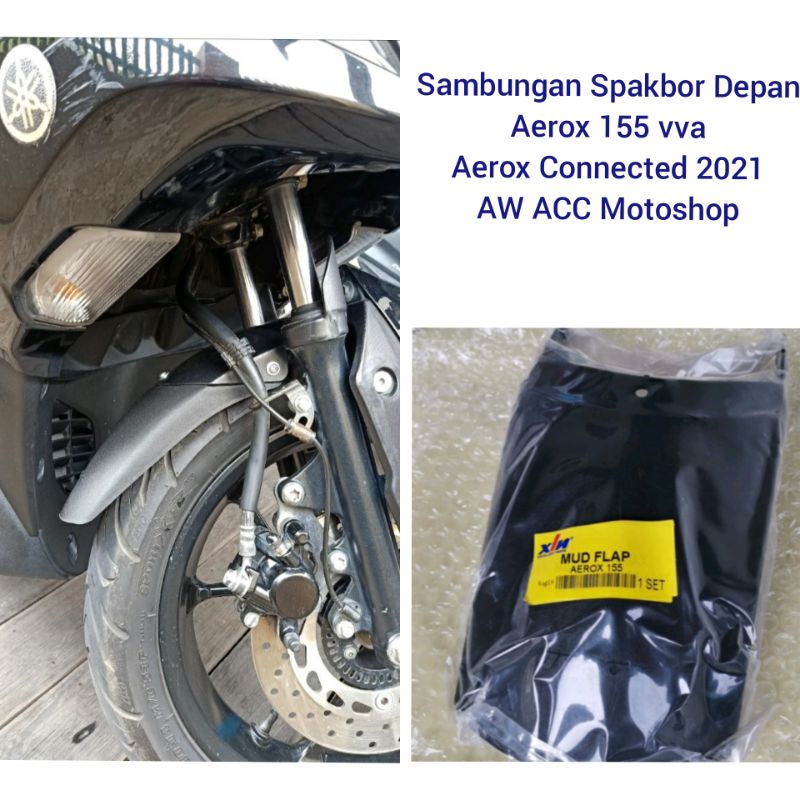 Mudflap Sambungan Spakbor Aerox 155 Dan Aerox New Connected 2021-2022