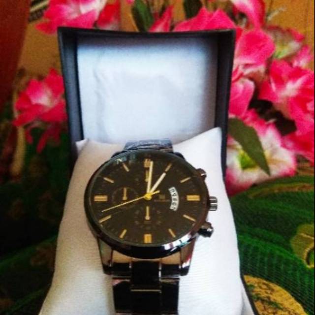 Jam Tangan Pria SHAARMS Stainless Steel Bisnis Elegan SA6060