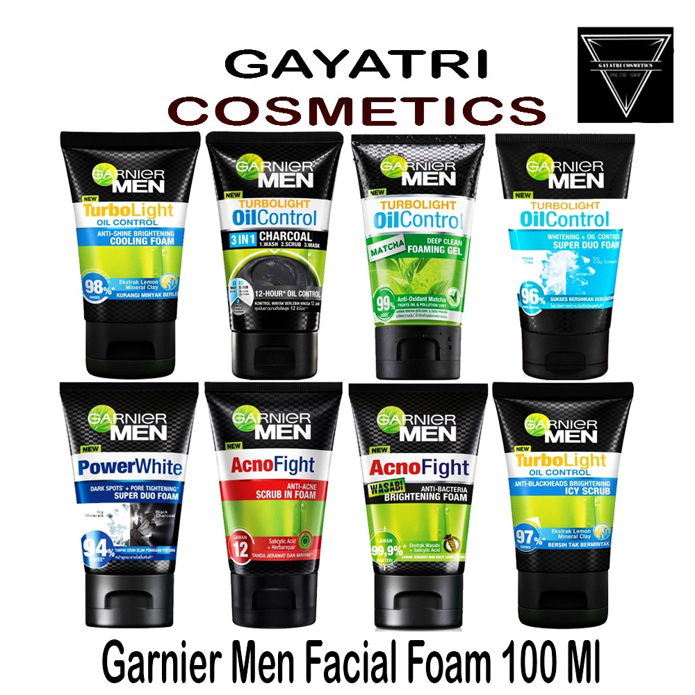 Garnier Men Facial Foam 100ml/Facial Foam Garnier 100ml