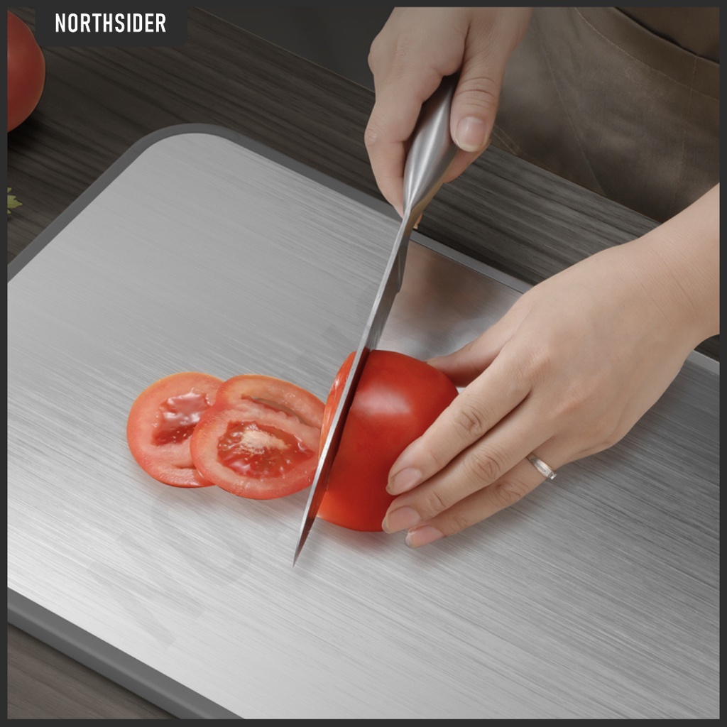 TALENAN 2 SISI TEBAL | CUTTING BOARD STAINLESS STEEL - PP