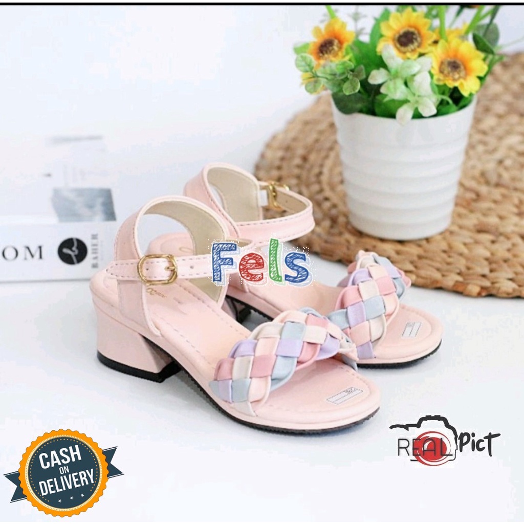 Fel's Lily Heels-Sendal Heels Anak wanita