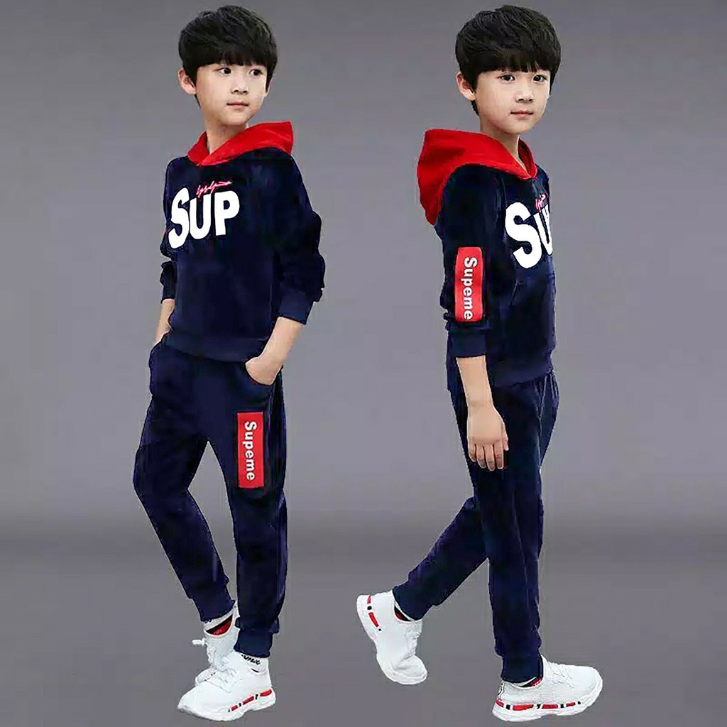 COD/ARPIOS SHOP - Stelan KIDS SUP - Setelan anak COWO CEWE ( Hoodie + celana ) Model Kekinian