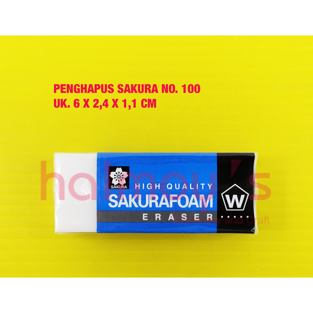 

PENGHAPUS / ERASER SAKURA NO. 100 ( 60 X 24 X 11 MM )