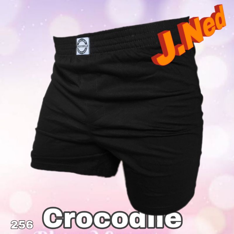 J256 - CELANA PENDEK BOXER PRIA CROCODILE ART 538-007 SIZE S - XL HARGA 1 PCS