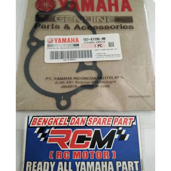 GASKET CYLINDER SILINDER HEAD BAGIAN SAMPING JUPITER MX VIXION R15 ORI ORIGINAL YAMAHA 1S7-E1196-00