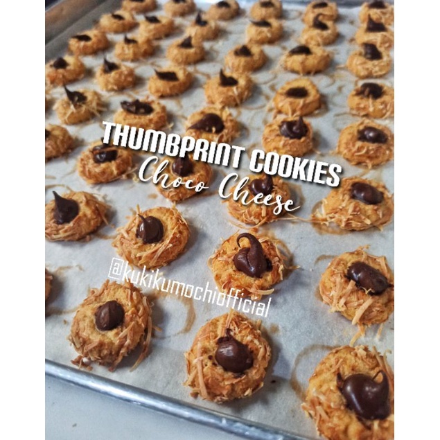 

Kue Kering Thumbprint Cookies Choco Cheese/Coklat Keju Butter Renyah