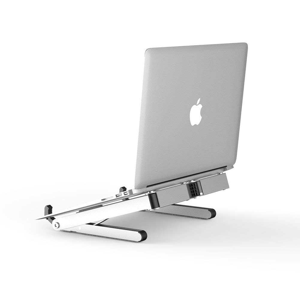 (BISA COD) RVOSTR BUBM N1 Adjustable Foldable Laptop Stand Aluminium - DNZJ-02 (ORI)