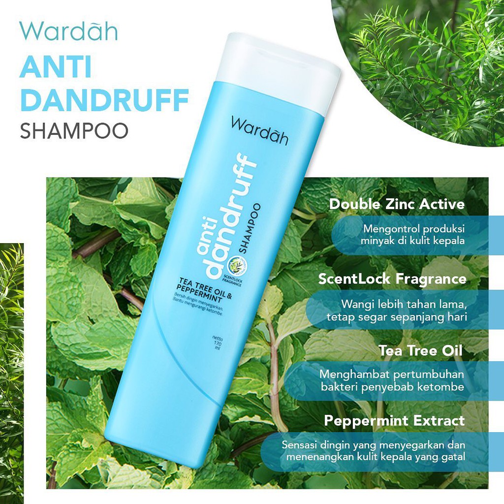 Wardah Shampoo &amp; Conditioner Daily Fresh Hairfall Treatment Anti Dandruff Nutri Shine (VC)