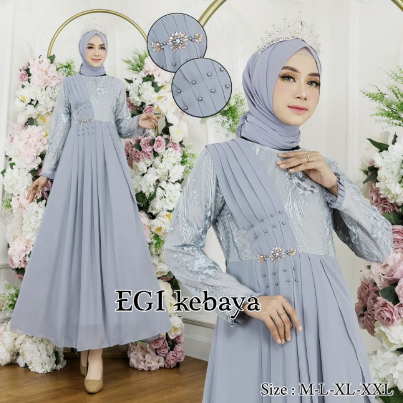 GAMIS CERUTY PAYET // BAHAN TILLE BORDIR MIX CERUTY BABYDOLL PLUS PAYET // KODE EK