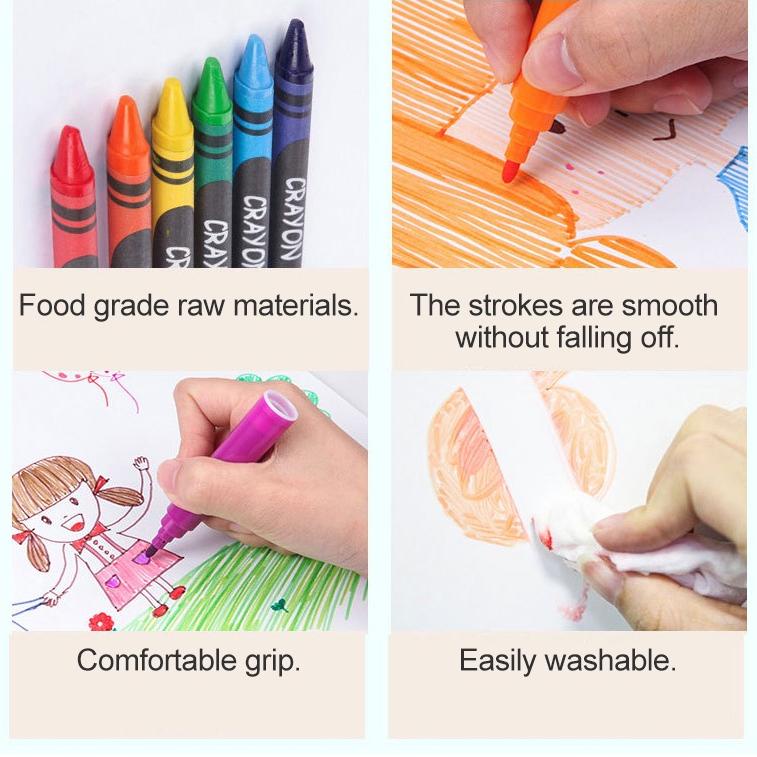 

[KODE PE79Y] ART SET 208 PENSIL WARNA Crayon set 208pcs - Crayon Mewarnai - 208 Warna - Pensil Krayon (Alat Menggambar atau Mewarnai) Hadiah anak-anak