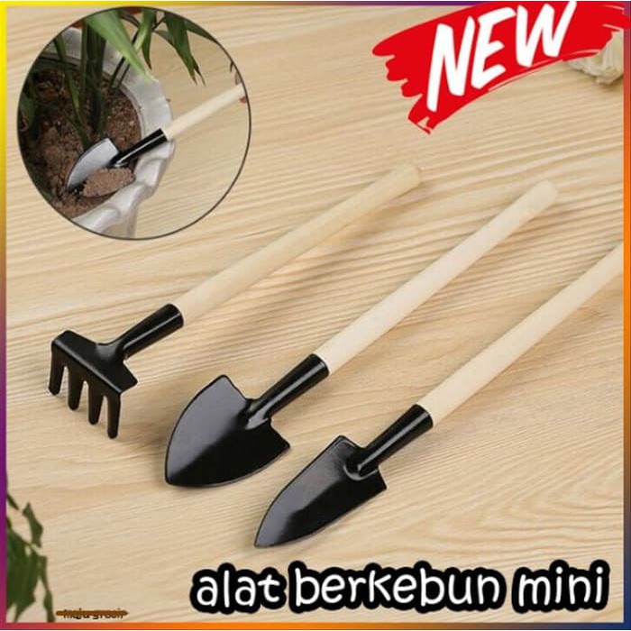 Alat Berkebun Sekop Garpu Mini 3 in 1 murah I Garden Tools