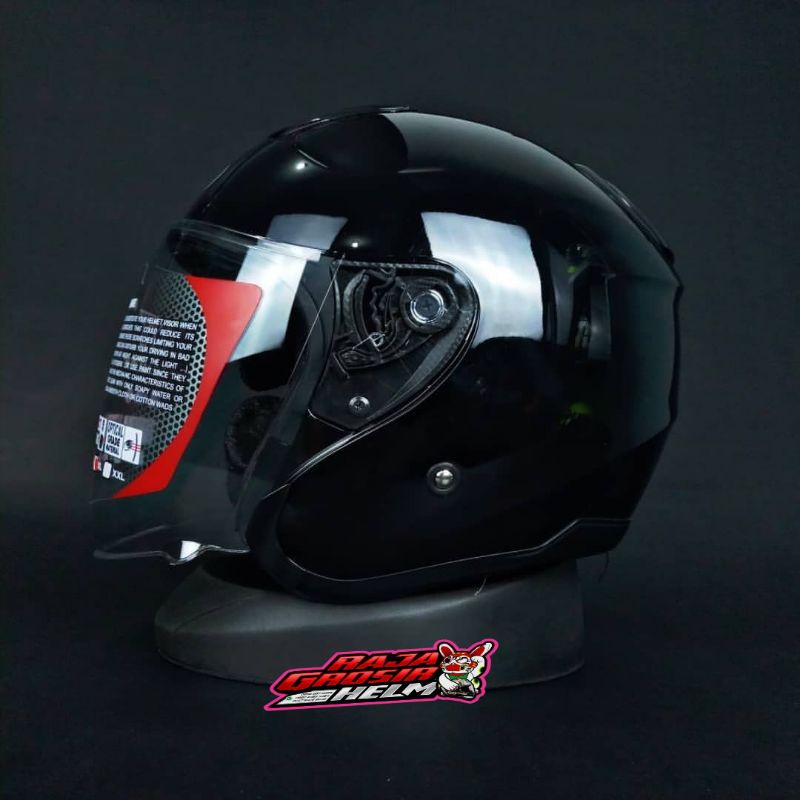HELM KYT KYOTO BLACK GLOSS ORIGINAL HELM KYT KYOTO HITAM GLOSS ORIGINAL MURAH KYT KYOTO ORIGINAL MUR