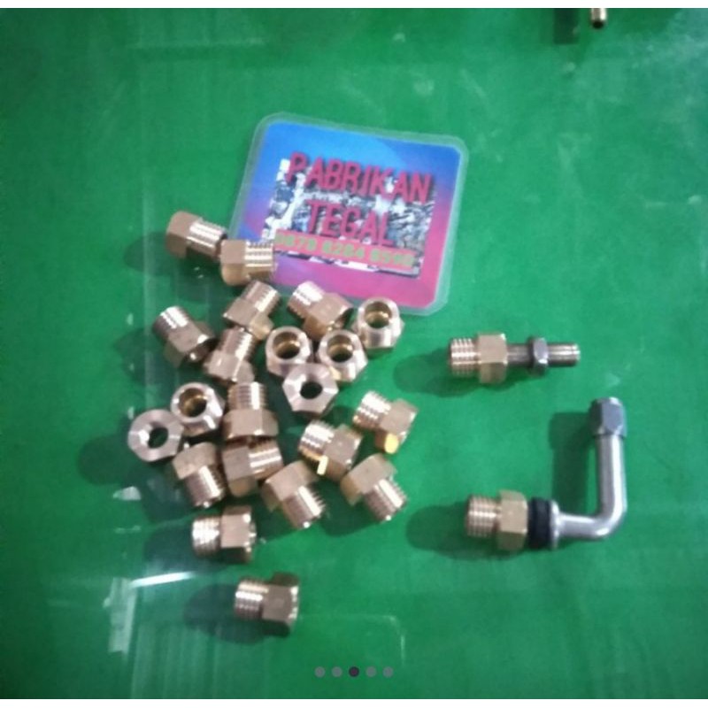 Nepel kuningan, nepel pentil dan drat 1/4