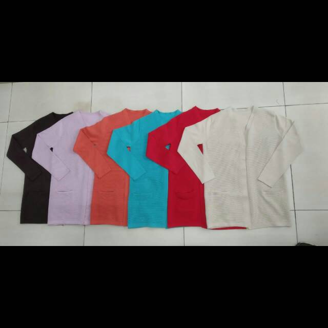 Kardingan rajut bahan katun lembut