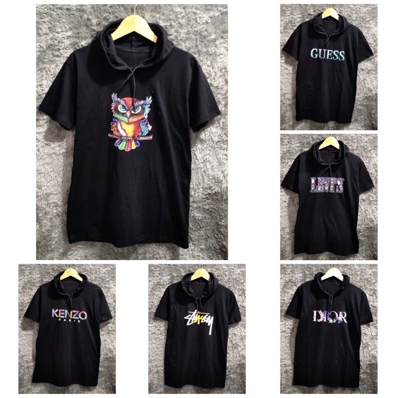 Baju kaos distro hodie pria saku depan stripe kekinian kaos klupuk cowok keren bahan baby terry