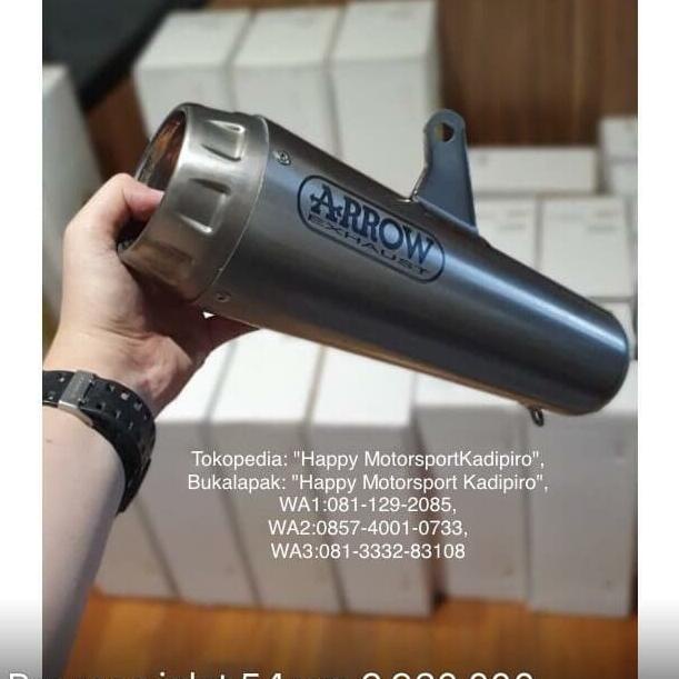 Knalpot Arrow Pro Race Inlet 54Mm Silencer Only