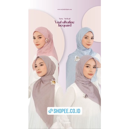 BEST SELLER HIJAB PLAIN JACQUARD by mylady