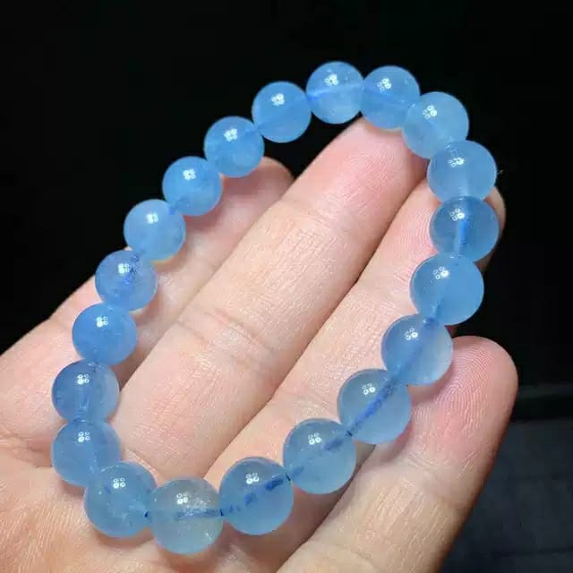 [ TERLARIS ] Gelang Batu Giok China Coklat Kembang 10mm - Gelang Kesehatan Pria Wanita Batu Giok Asl