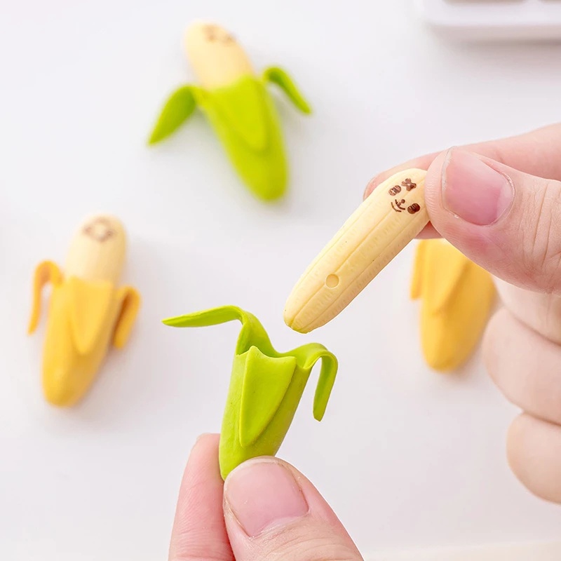 Penghapus Bentuk Pisang Bahan TPR Dapat Dilepas Untuk Pelajar