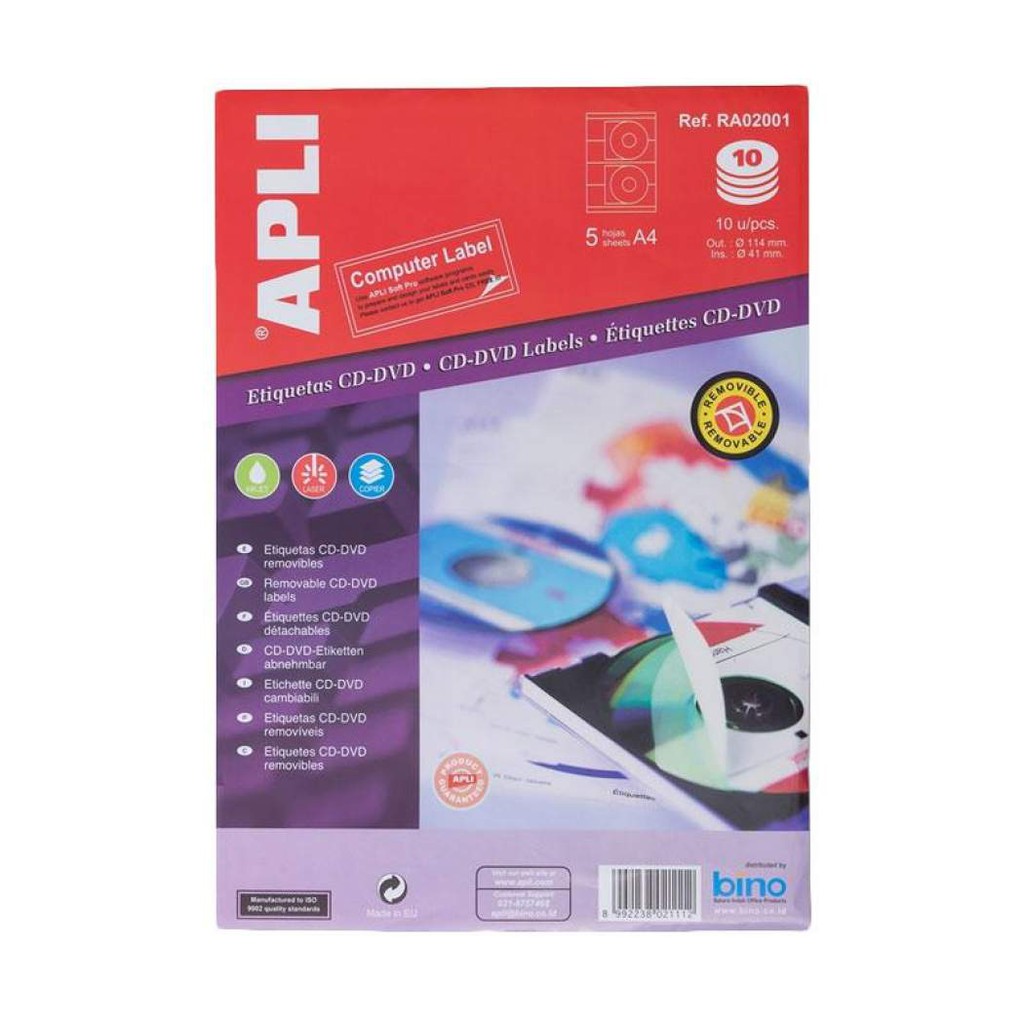 

Multimedia Mega CD/DVD Size OUT 114-IN 41 isi (5 sheets) reff RA02001