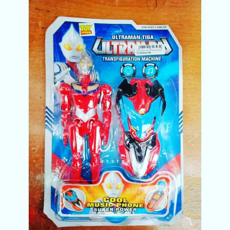 new baru mainan senjata robot ultra man dan hp changer ultraman