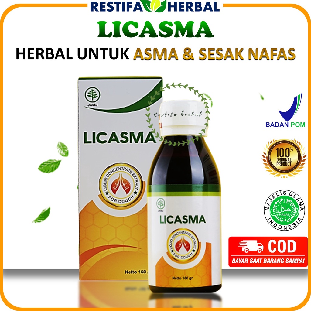 Madu Licasma Obat Asma dan Sesak Nafas Herbal Ampuh Murah / Obat Asma / obat paru