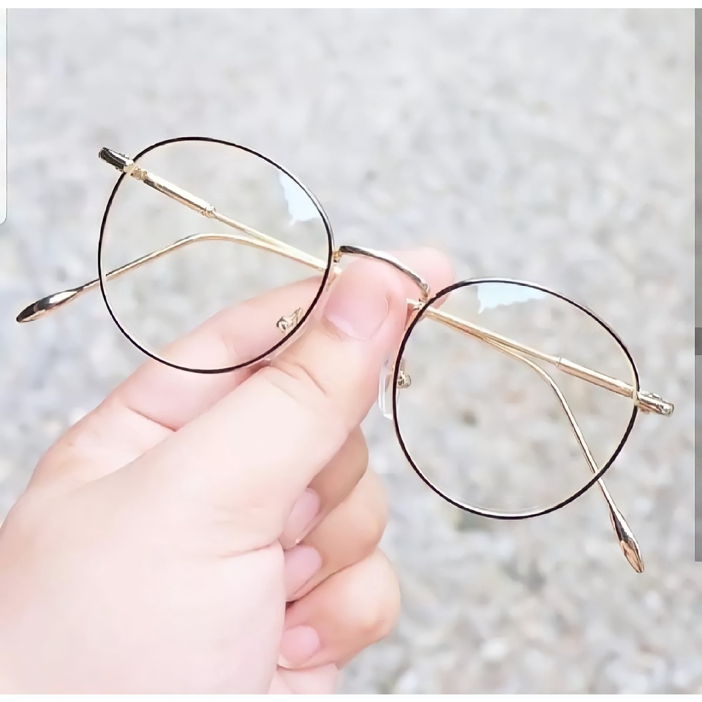 Spring Style NEW 2021 KACAMATA PHOTOCROMIC OVAL - FRAME OPTIK TITANIUM KOREAN STYLE