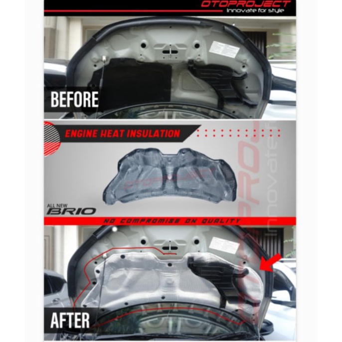 PEREDAM KAP MESIN ALL NEW BRIO