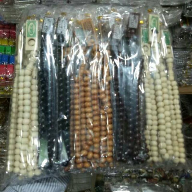 Tasbih Kayu 33 &amp; 99 Biji | Souvenir Oleh Oleh Haji Umroh