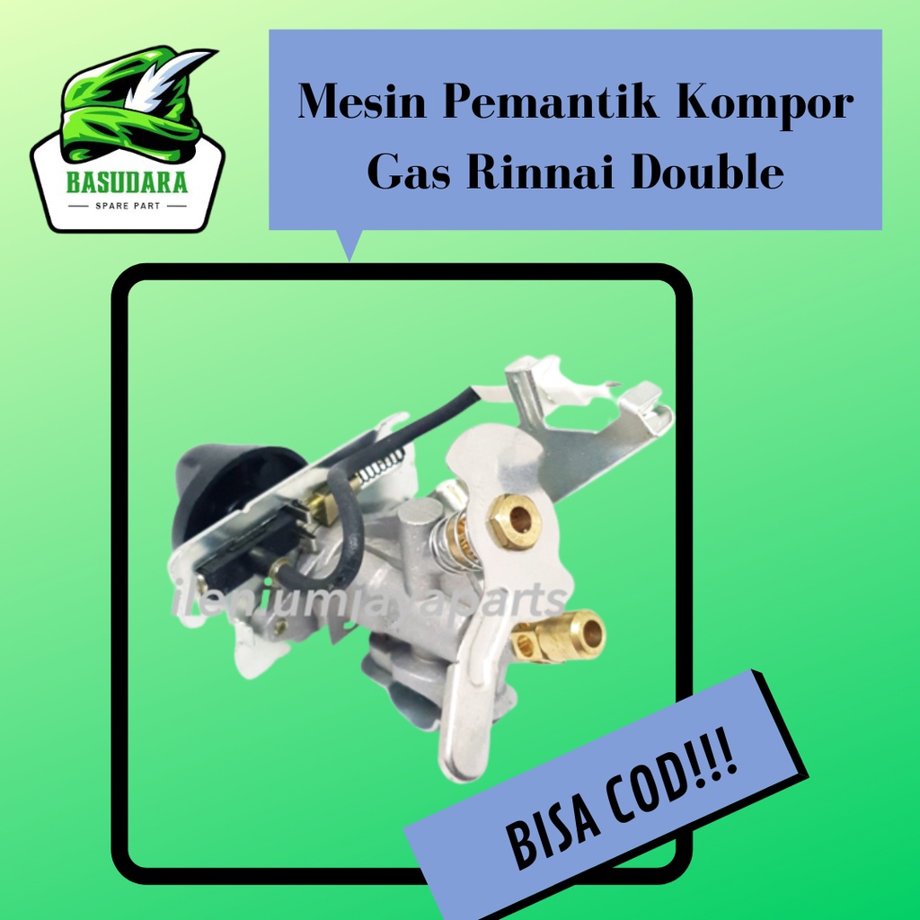 Mesin Pemantik Kompor Gas Rinnai Double dengan Api Lilin / Gas Valve / Mesin Pemantik Kompor Gas Rin