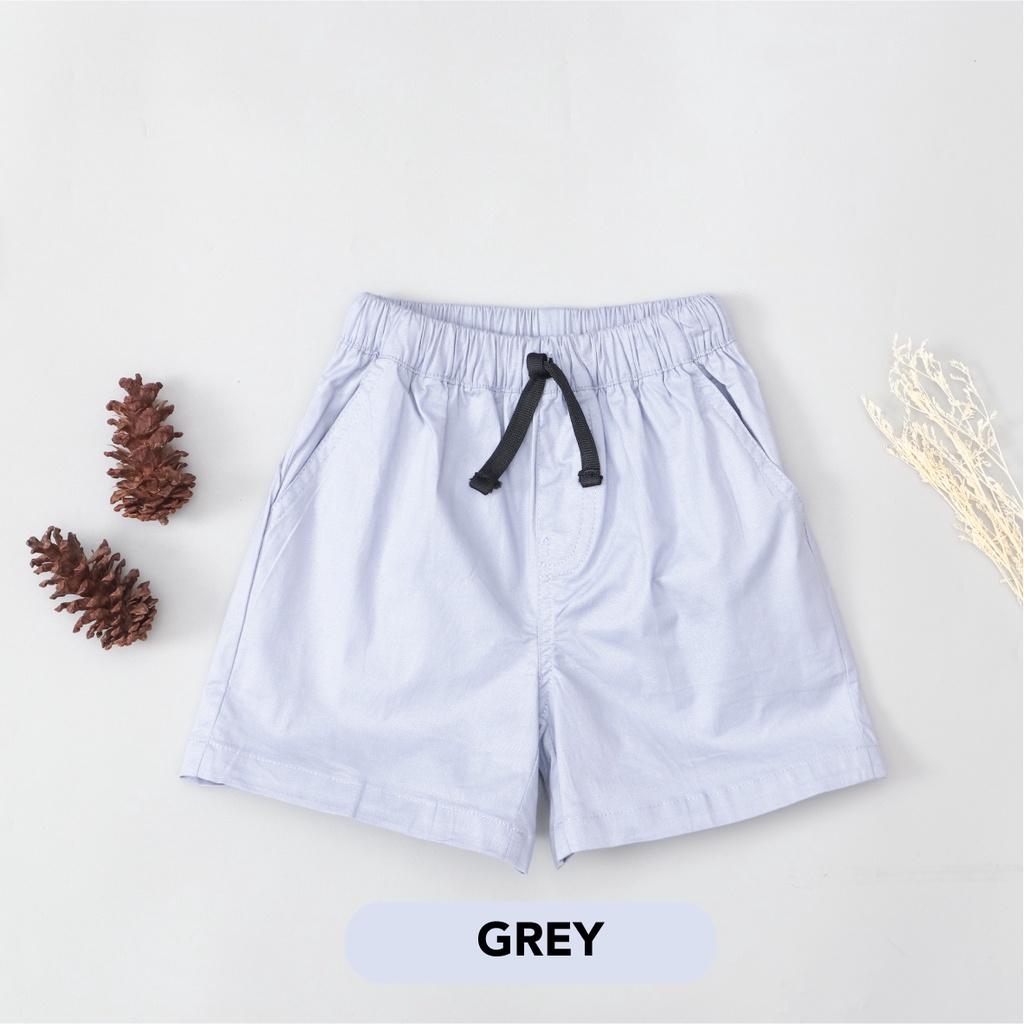Mooi Celana Pendek Anak Basic Pull On Shorts-GREY