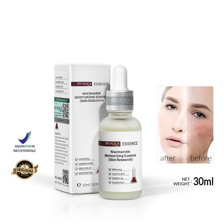 [BPOM] BIOAQUA Serum Moisturizing Essence 30ML | 50ML  [Niacinamide | Hyaluronic Acid | Acne Care | Hexapeptide]