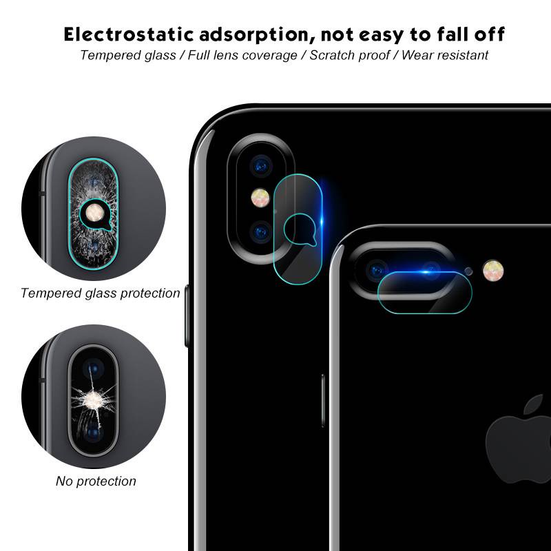 9D Hard Camera Lens Screen Protector For iPhone 6 6s 7 8 Plus X XS Max XR Phone Len Protective Glass For XR XS Max X