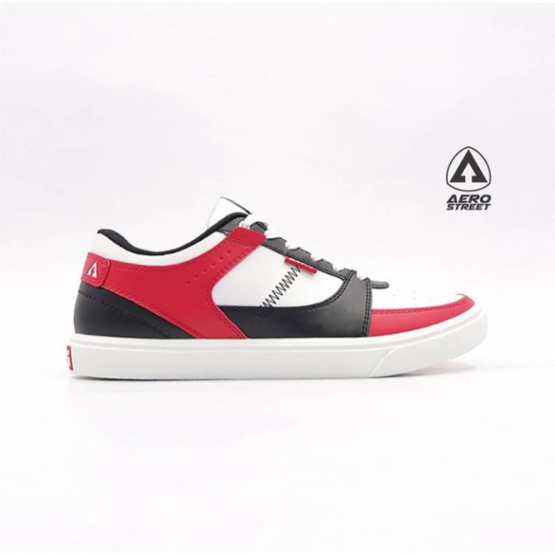 Aerostreet Hoops Low Merah Hitam