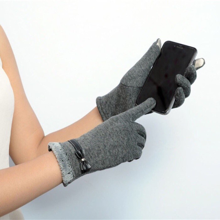 Sarung tangan bulu musim dingin wanitaWinter touchscreen gloves women