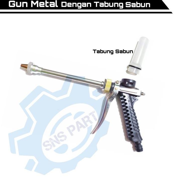 Laris LBZ38 JET GUN SABUN / GUN METAL FOAM SABUN/ SEMPROTAN AIR / SEPROTAN UNTUK CUCI STEAM MOBIL DA
