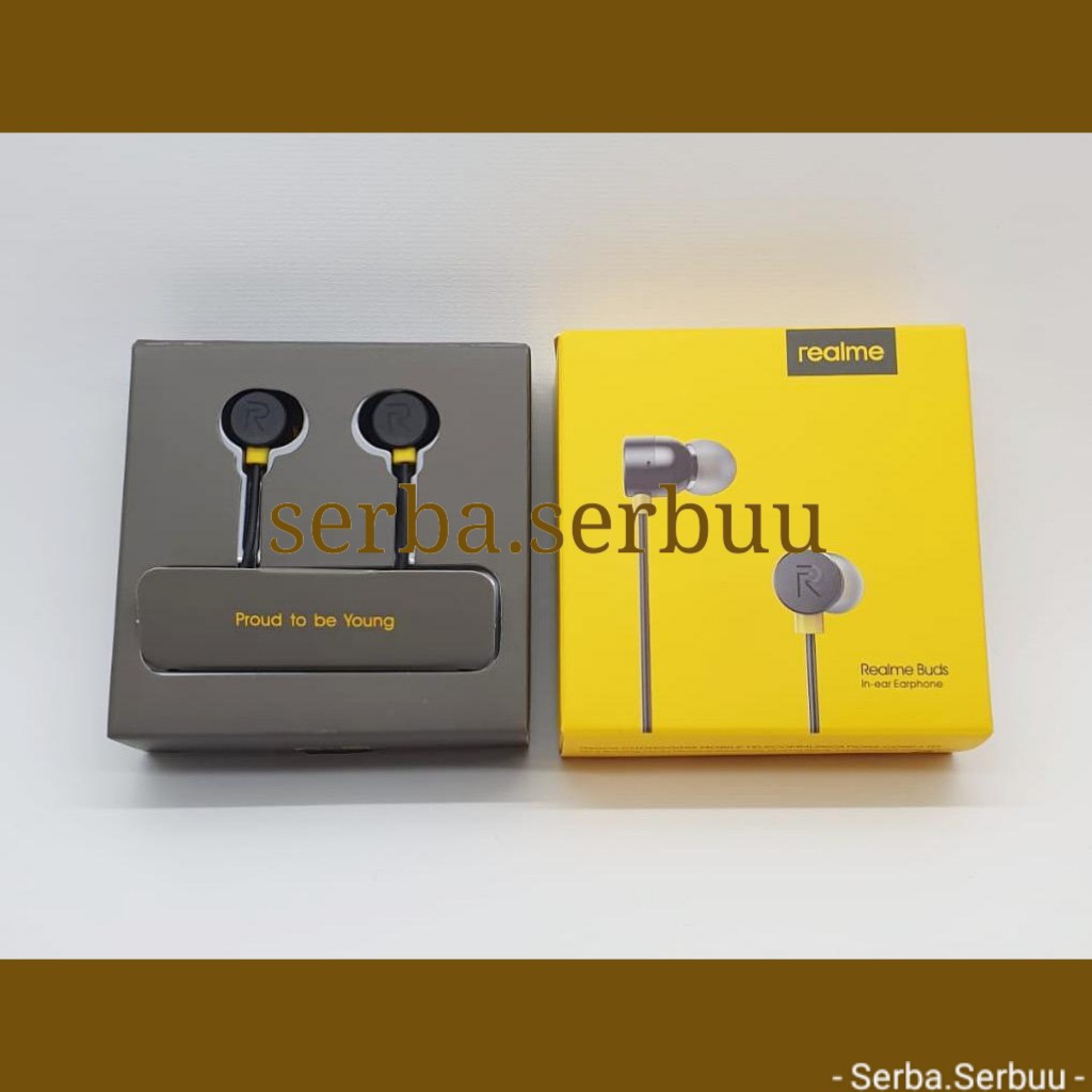 Headset Realme BudsHitam / In-ear Earphone realme buds [SS]