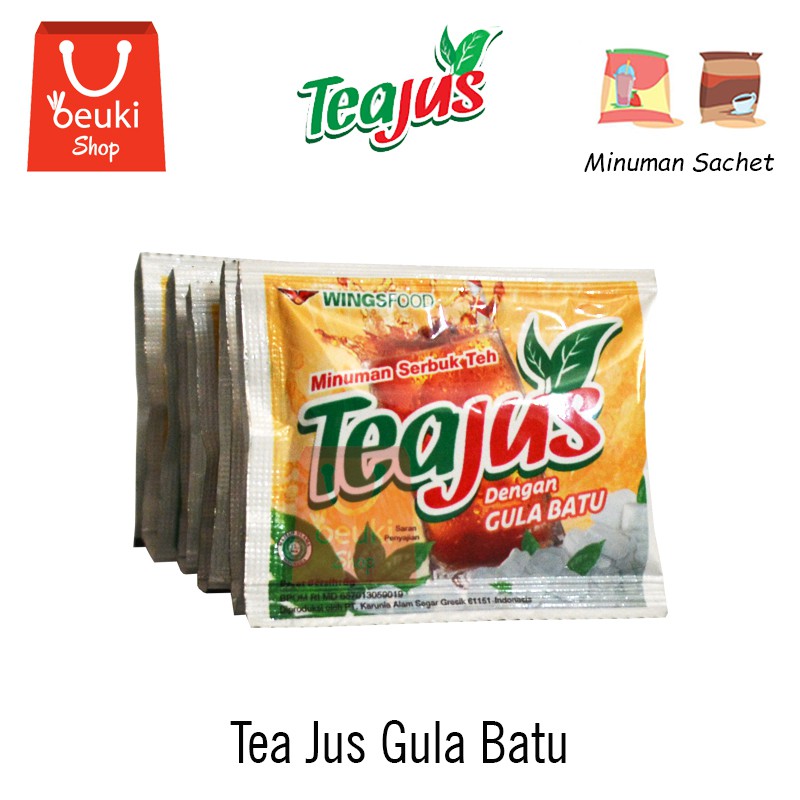 

Tea Jus Teh Rasa Gula Batu Murah Meriah Segar Nikmat - 10pcs x 8gr