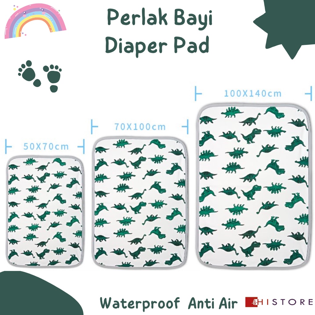 Perlak Bayi Bahan Katun dan Waterproof Diaper Pad ALAS Ompol