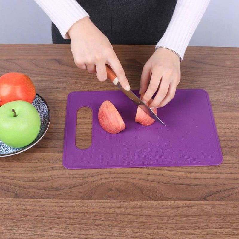 Talenan Dapur Plastik Non-Slip Warna Warni / Alas Pemotong Buah Sayuran Daging Roti Multifungsi / Slim Cutting Board Chopping PapanTL