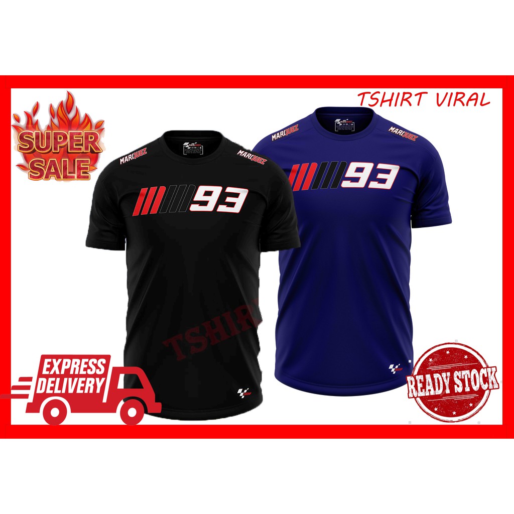 BISA COD.. KAOS PENDEK KATUN [READY STOCK] Baju MARCMARQUEZ MM93 Tshirt Microfiber Hight Quality / K
