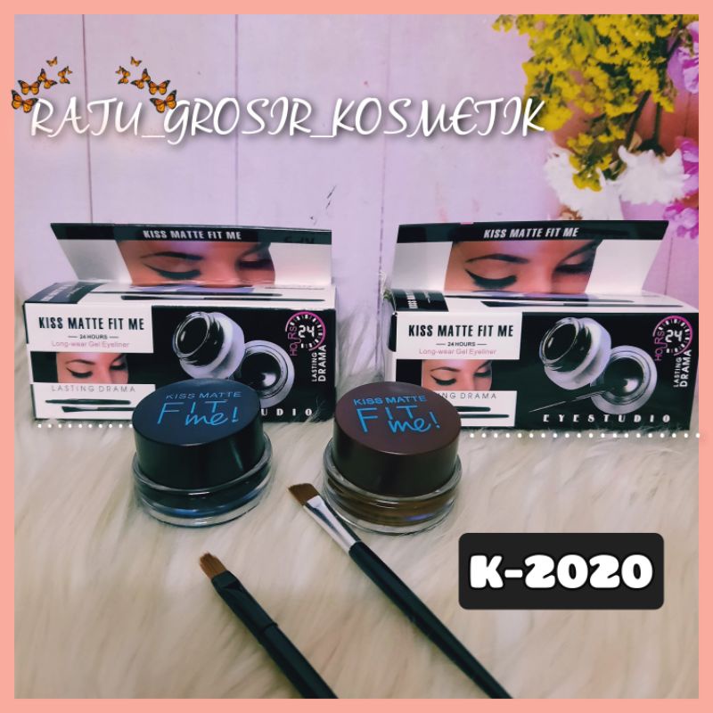 PROMO!!EYEBROW GEL &amp; EYELINER 2IN1 WATERPROOF NO.8505B/8504C/EYEBROW GEL &amp; EYELINER KISS MATTE FIT ME 2IN1 NO.K-2020