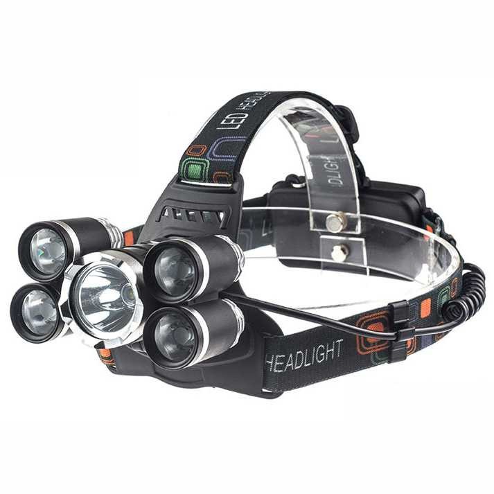 Bayar Ditempat TaffLED Headlamp Cree XM-L 1T6+4XPE 16000 Lumens - LDL5T