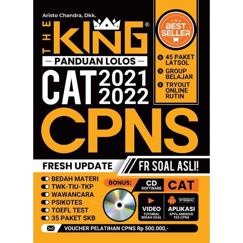 [Solusibuku Jakarta] Buku The King Panduan Lolos CAT CPNS 2021-2022 (Forum Edukasi) +NOTES Catatan-1