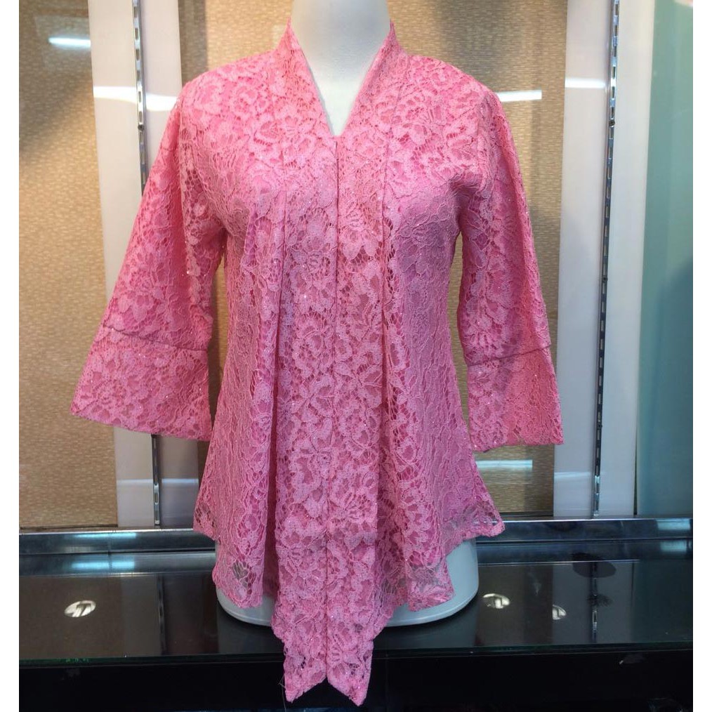 Kebaya Modern Brokat Floy Atasan Seri Warna Dan Ukuran