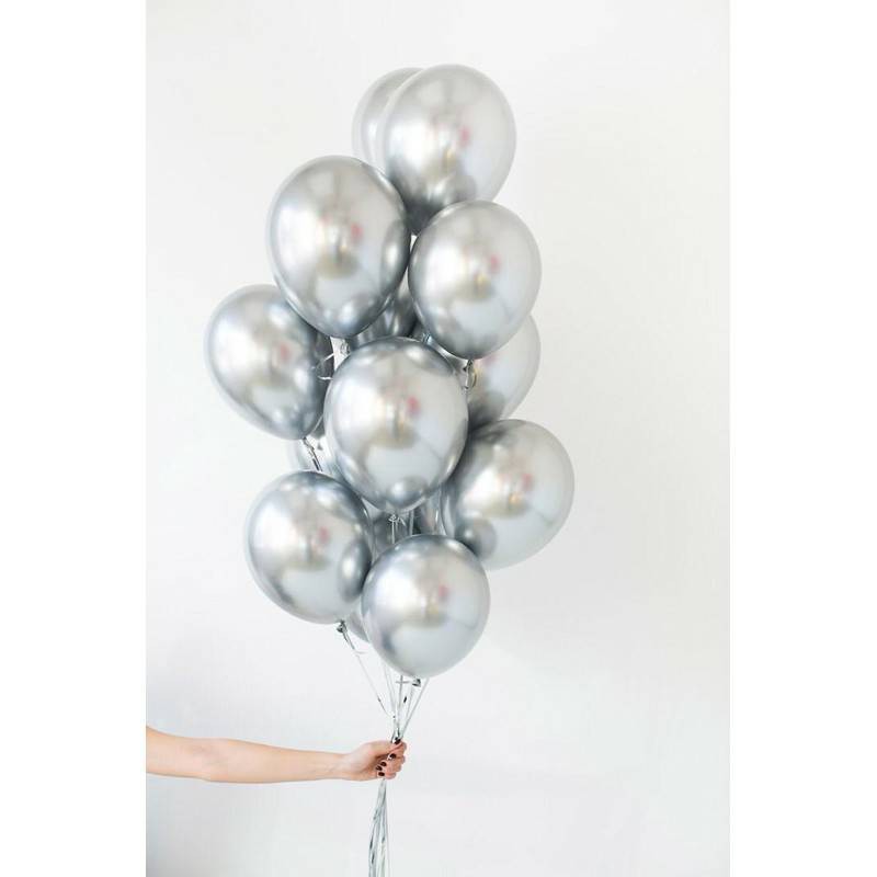 [Harga / 20 pcs] Balon Latex Metalik Chrome / Metalic Ballon Chrome / balon foil /  balon glossy / balon ulang tahun warna warni