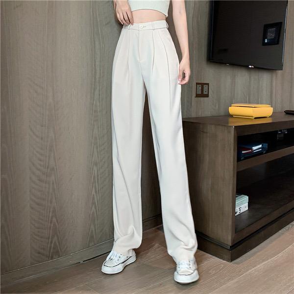 [littlecrab] Celana Panjang Kulot Loose Cullote Pants Kancing Highwaist Celana Kantor Formal Kasual Simple Polos Elegan Berkualitas Premium Quality Korean Style