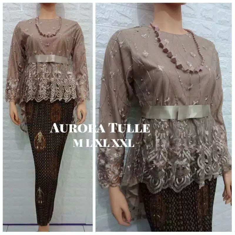 PRODUK ORIGINAL SETELAN KEBAYA TULLE AURORA/KEBAYA TULLE PINGUIN/KEBAYA MODERN